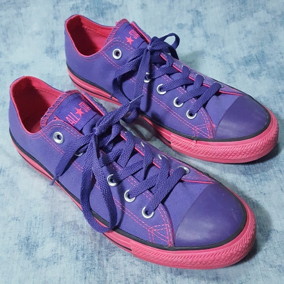 neon purple converse